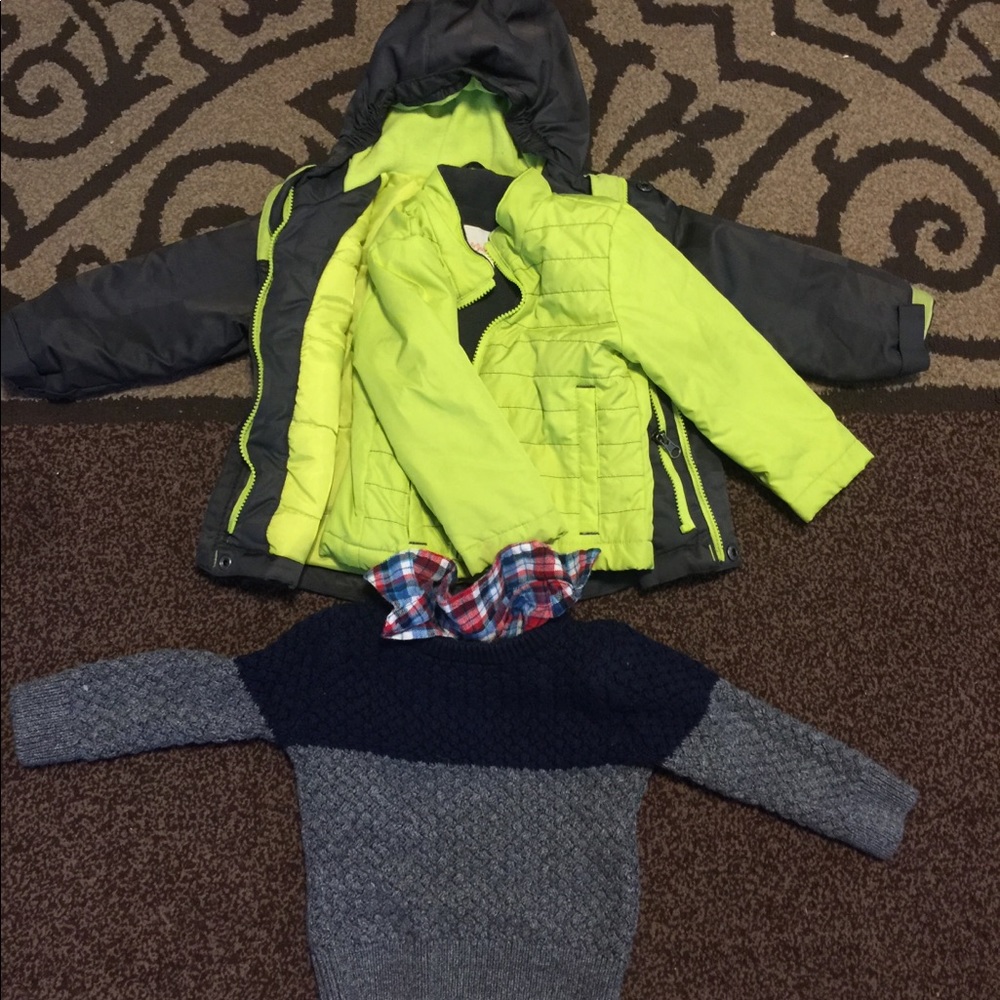Cat and jack 2 in one jacket and sweater